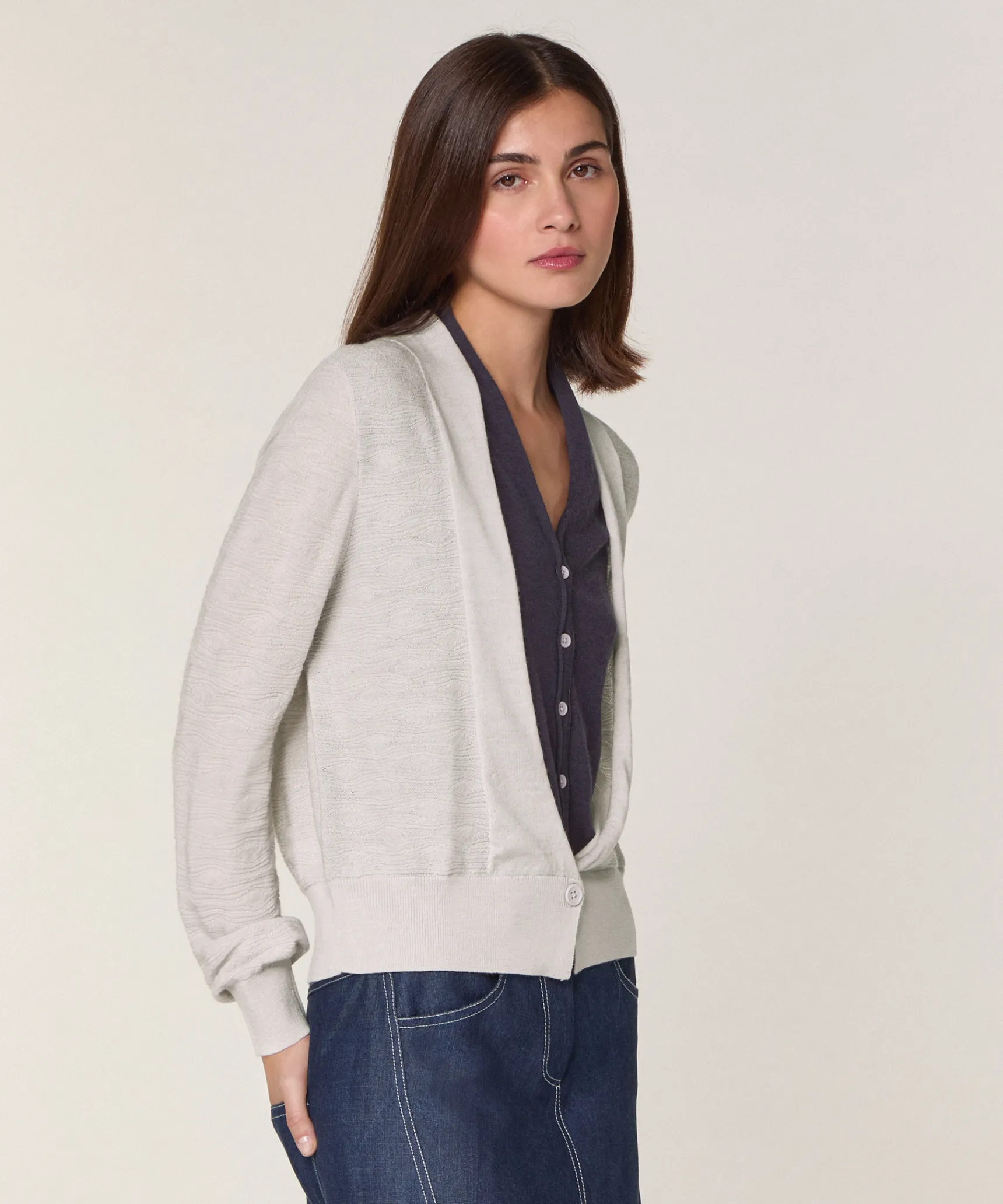 New Rodier Gilet 2 en 1 en laine mérinos blanc