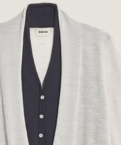 New Rodier Gilet 2 en 1 en laine mérinos blanc