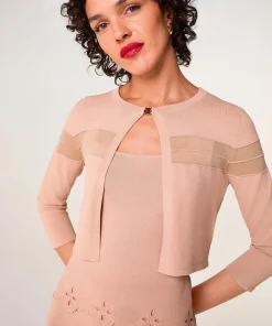 Clearance Rodier Gilet court rose poudré