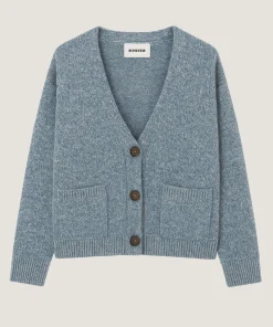 Sale Rodier Gilet court chiné bleu