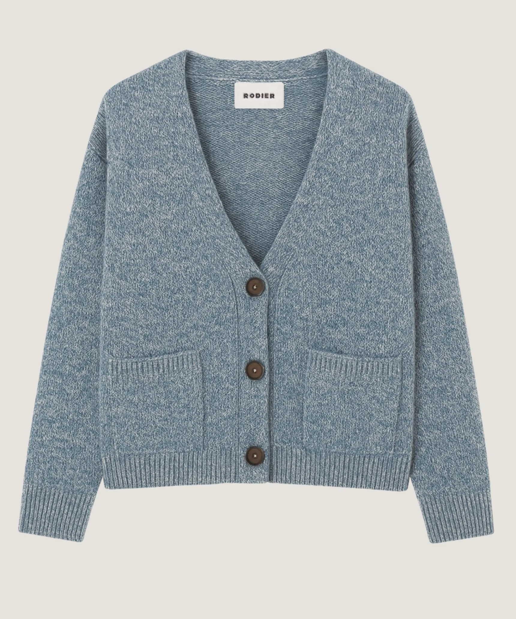 Sale Rodier Gilet court chiné bleu