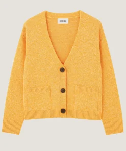 Discount Rodier Gilet court chiné jaune