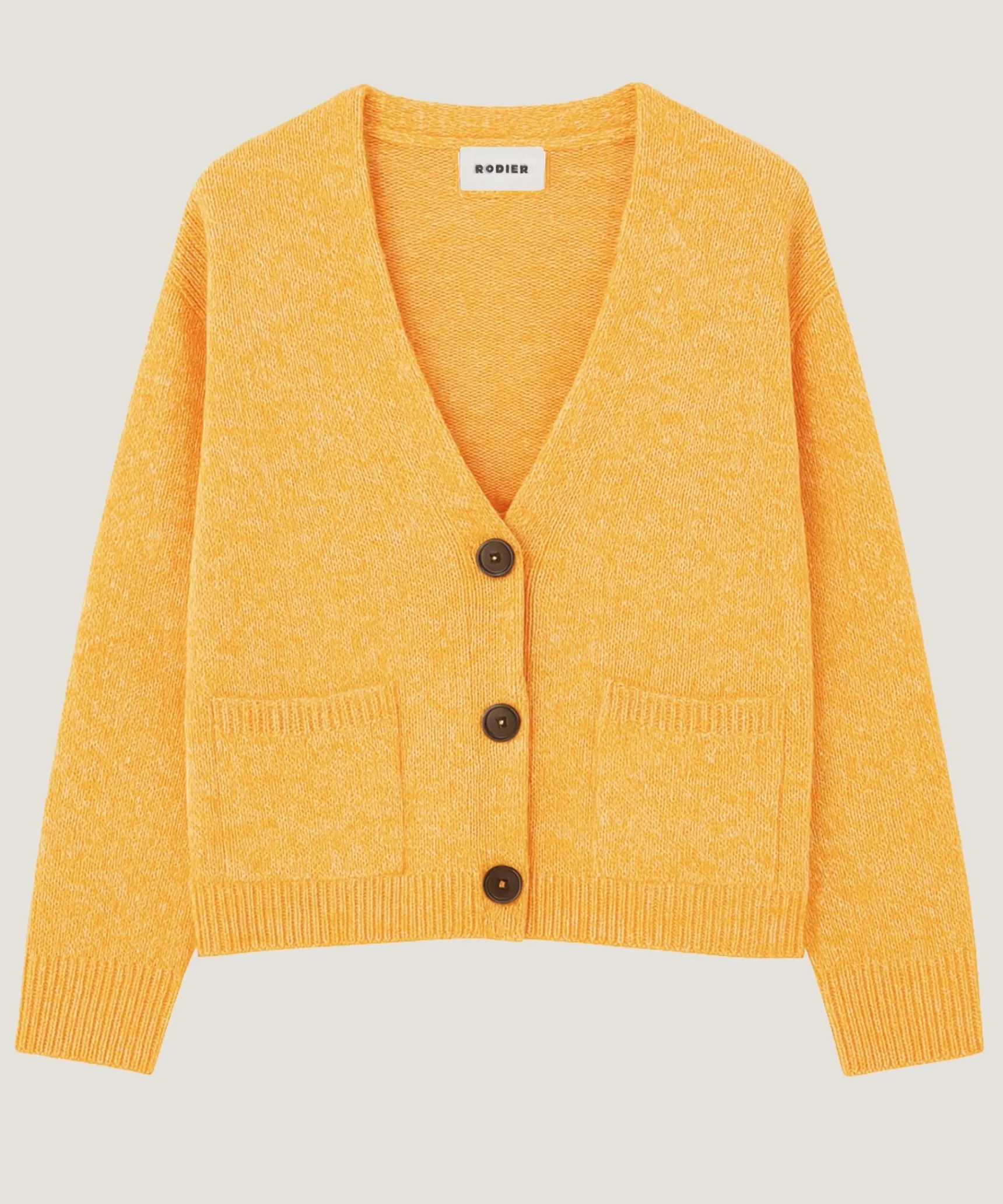Discount Rodier Gilet court chiné jaune
