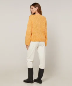 Discount Rodier Gilet court chiné jaune