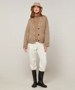 Sale Rodier Gilet court chiné marron
