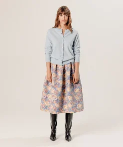 Online Rodier Gilet en cachemire bleu ciel