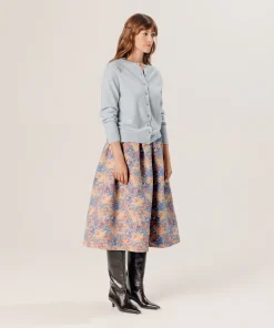 Online Rodier Gilet en cachemire bleu ciel
