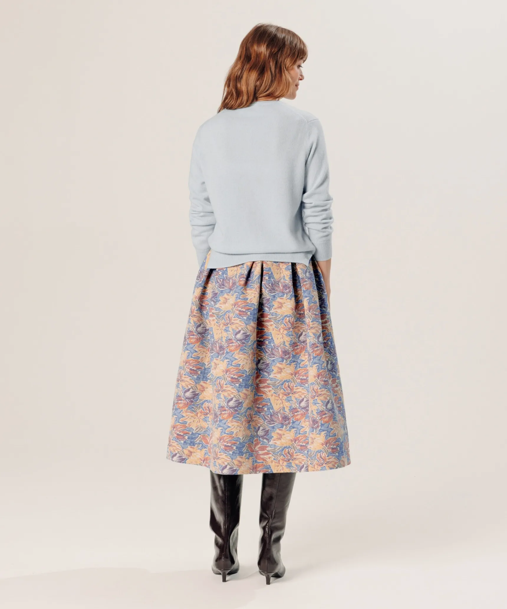 Online Rodier Gilet en cachemire bleu ciel