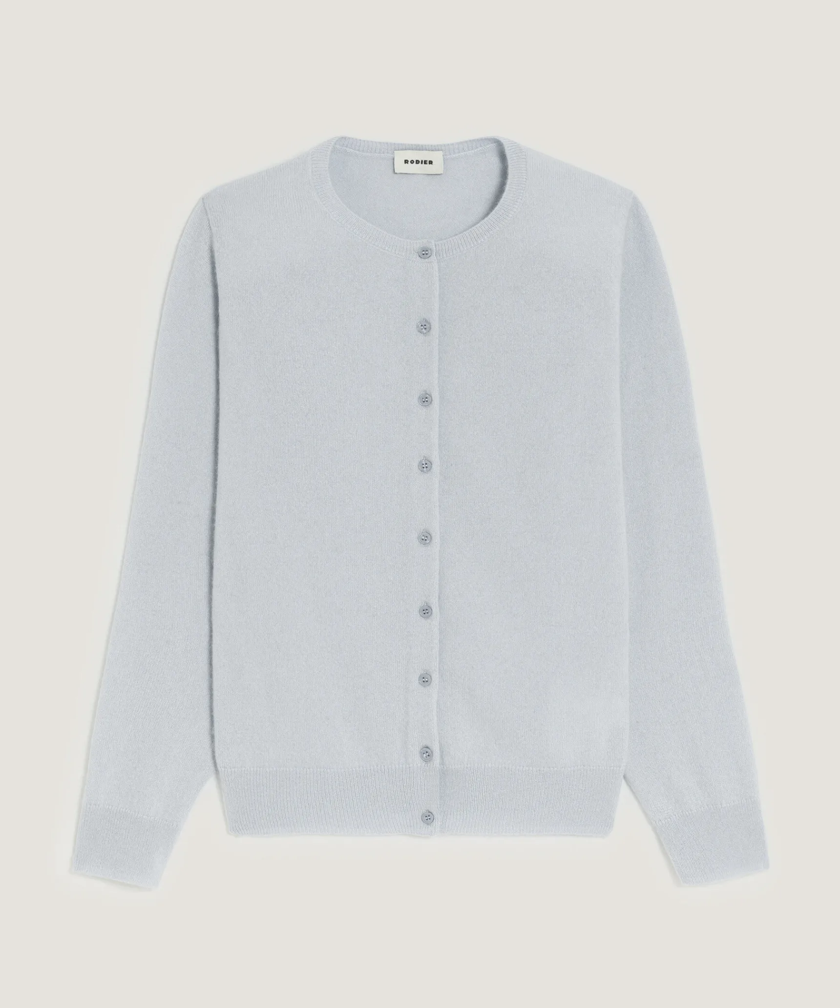 Online Rodier Gilet en cachemire bleu ciel