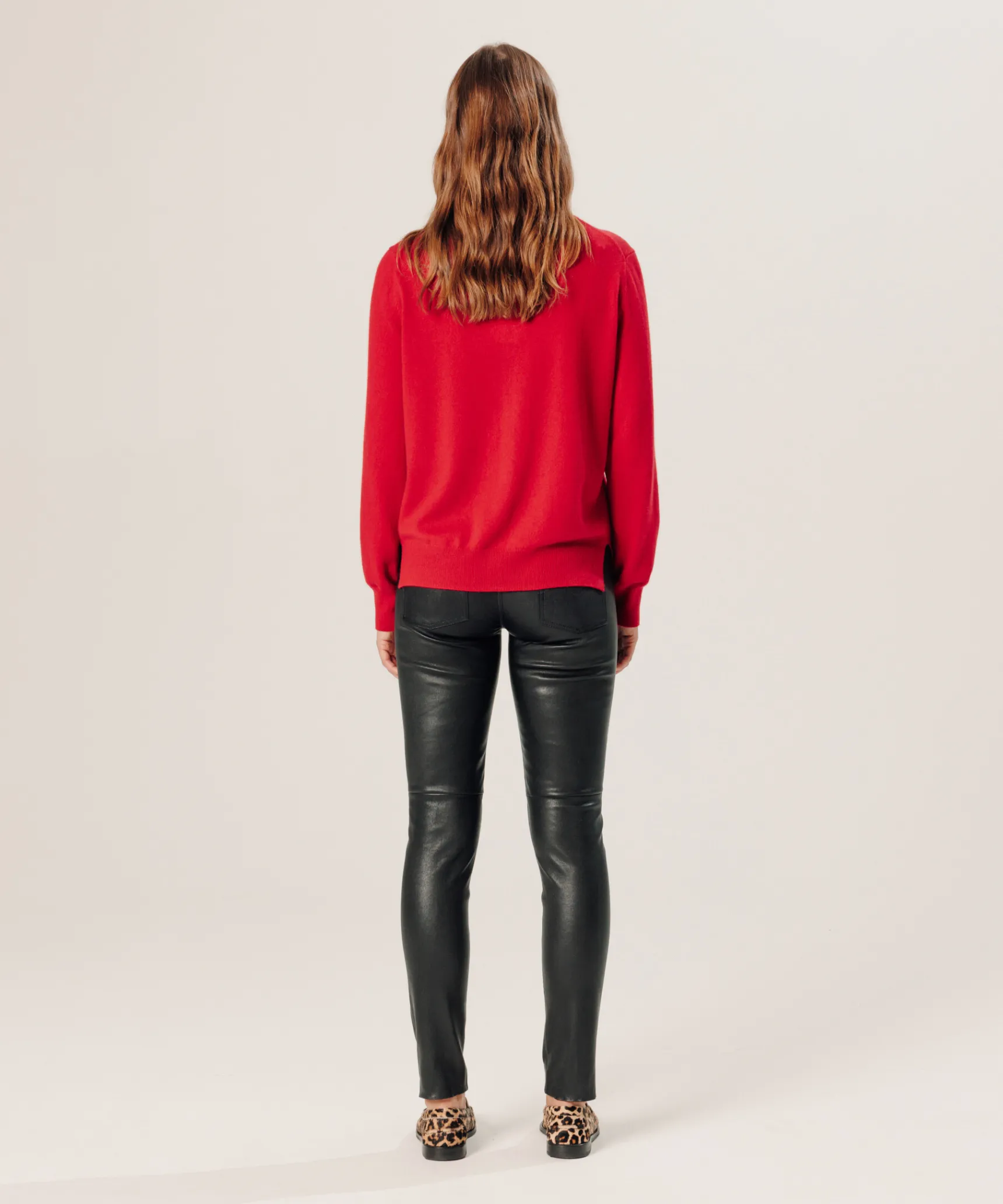 Rodier Gilet en cachemire rouge