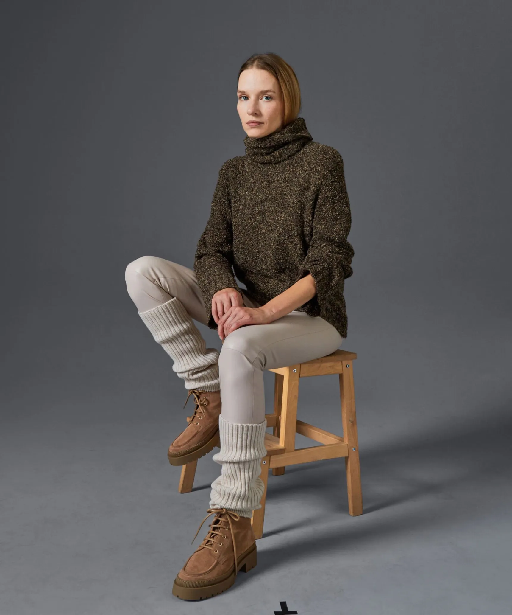 Outlet Rodier Guêtres en laine mérinos OEKO-TEX® blanc écru