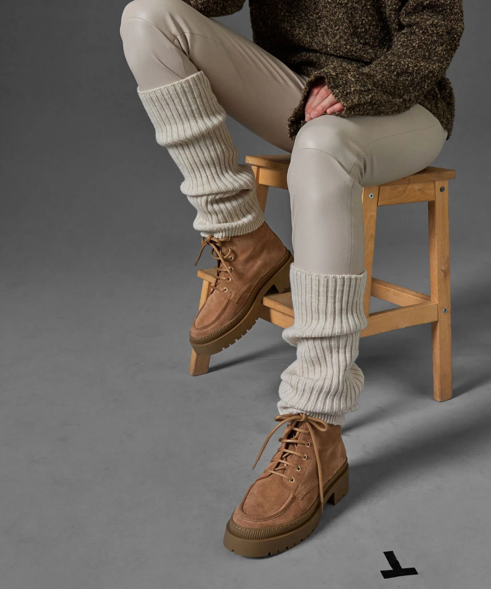 Outlet Rodier Guêtres en laine mérinos OEKO-TEX® blanc écru