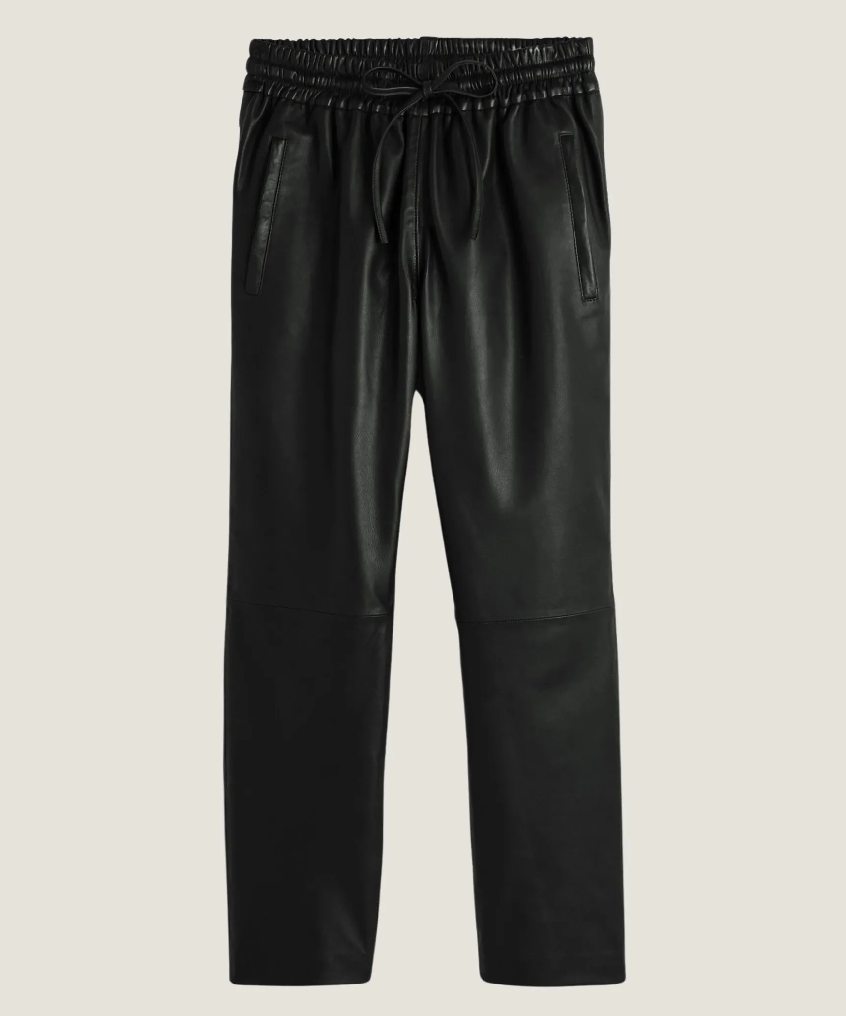 Online Rodier Jogging en cuir noir