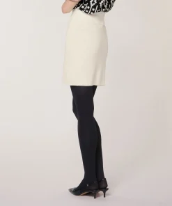Clearance Rodier Jupe courte en maille blanc écru