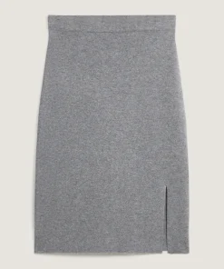 Online Rodier Jupe droite en laine et cachemire gris