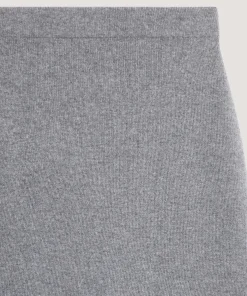 Online Rodier Jupe droite en laine et cachemire gris