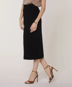 Rodier Jupe longue en maille noir
