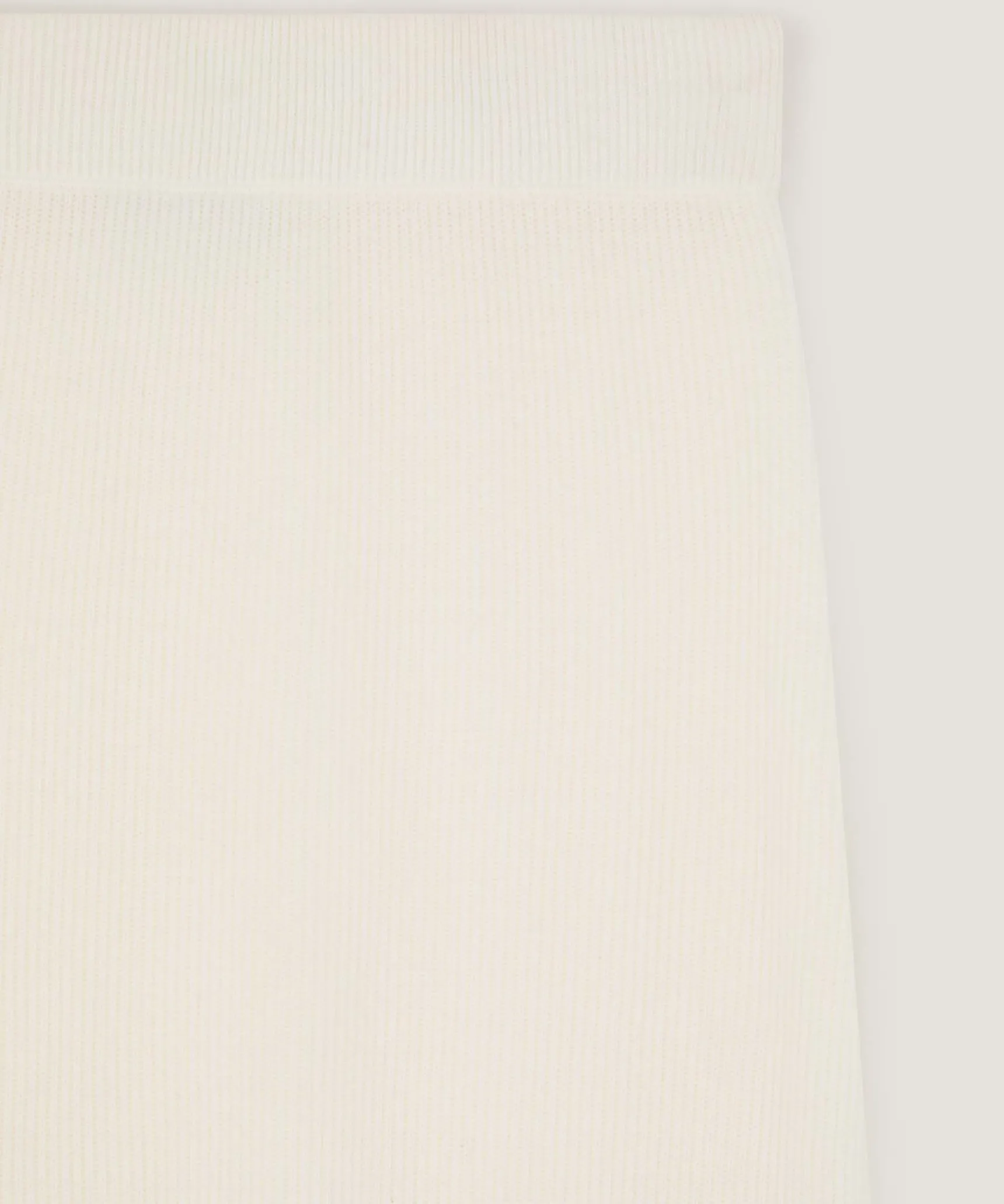 Hot Rodier Jupe longue en maille blanc écru