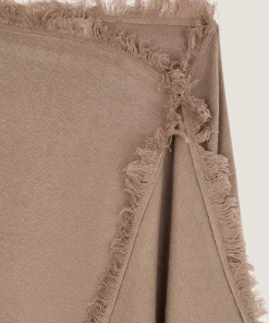 Rodier Jupe portefeuille en maille marron moka
