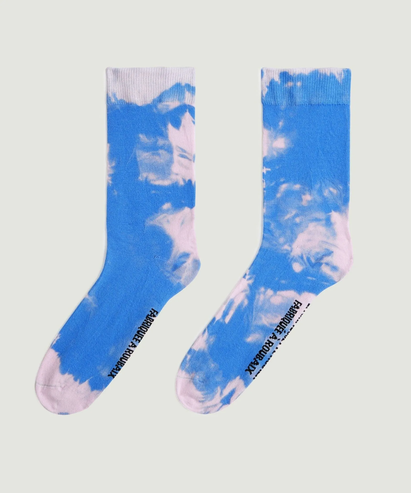 New Rodier La chaussette tie & dye bleu