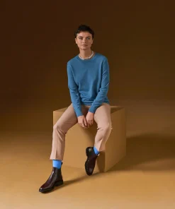 Best Rodier La chaussette unisexe bleu