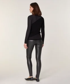 Best Rodier Legging en cuir stretch noir