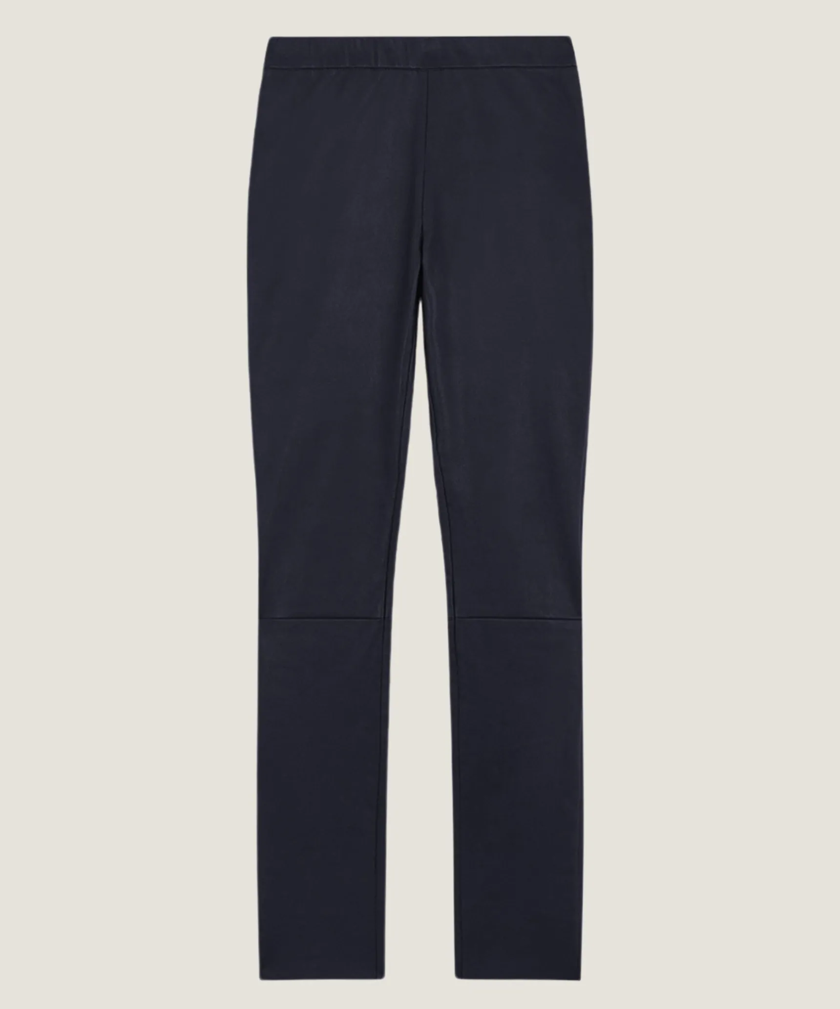Online Rodier Legging en cuir stretch bleu marine