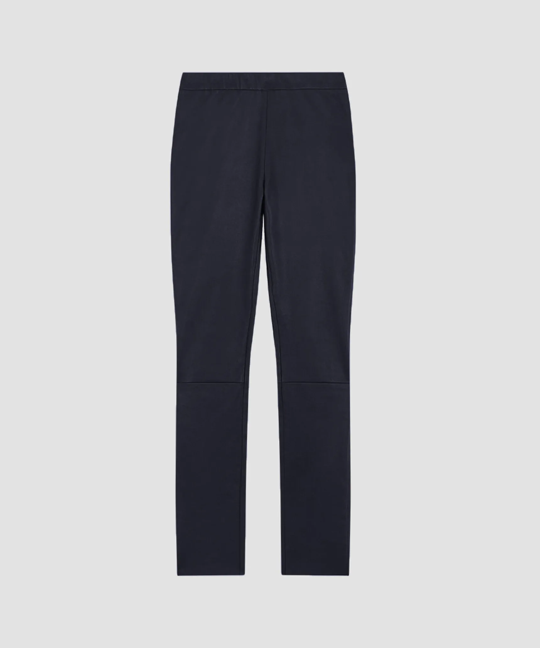 Online Rodier Legging en cuir stretch bleu marine