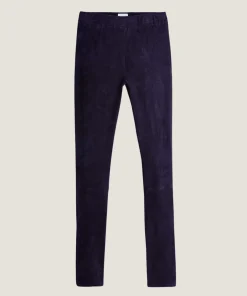 Best Rodier Legging en peau d'agneau stretch bleu marine