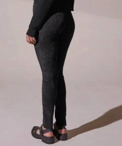 Discount Rodier Legging en peau d'agneau stretch noir