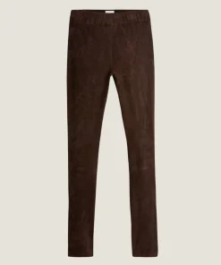 Discount Rodier Legging en peau d'agneau stretch marron foncé