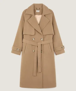 New Rodier Manteau en laine marron camel