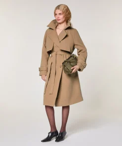 New Rodier Manteau en laine marron camel