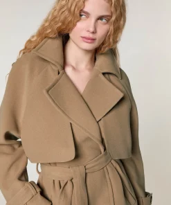 New Rodier Manteau en laine marron camel