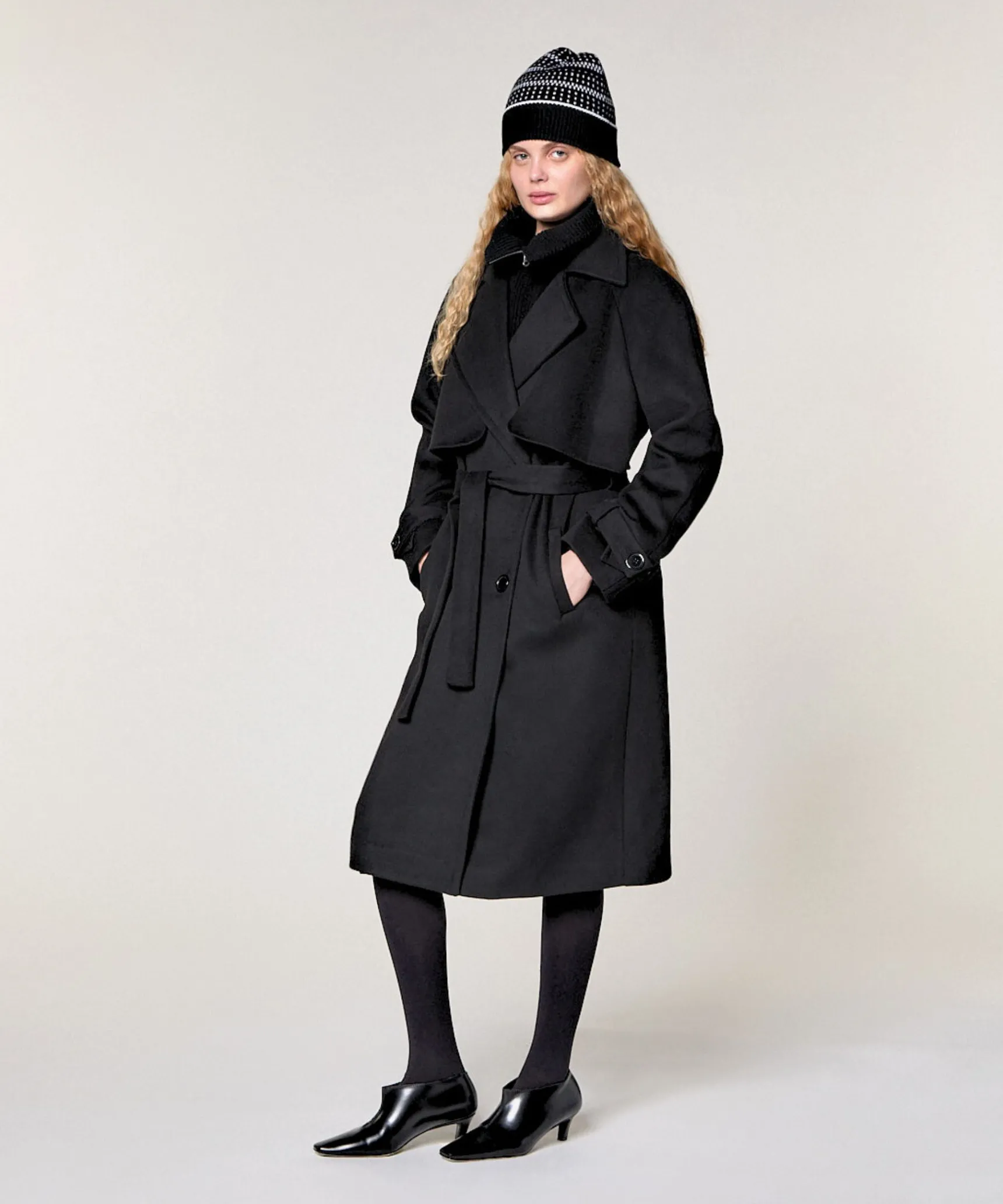 Best Rodier Manteau en laine noir