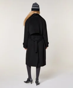 Best Rodier Manteau en laine noir