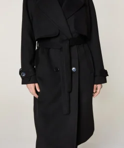 Best Rodier Manteau en laine noir
