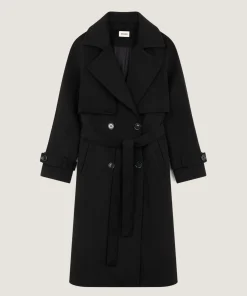 Best Rodier Manteau en laine noir