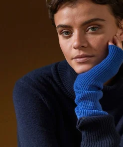 Hot Rodier Mitaines en cachemire bleu outremer
