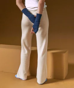 Sale Rodier Mitaines en cachemire bleu denim