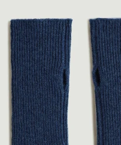Sale Rodier Mitaines en cachemire bleu denim