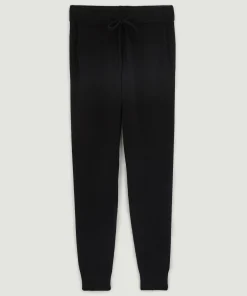 Rodier Pantalon jogging en cachemire 2 fils noir