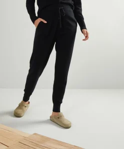 Rodier Pantalon jogging en cachemire 2 fils noir