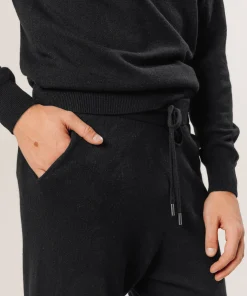 Sale Rodier Pantalon jogging en cachemire noir