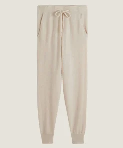 Outlet Rodier Pantalon jogging en cachemire blanc crème
