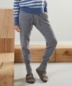 New Rodier Pantalon jogging en cachemire 2 fils gris moyen