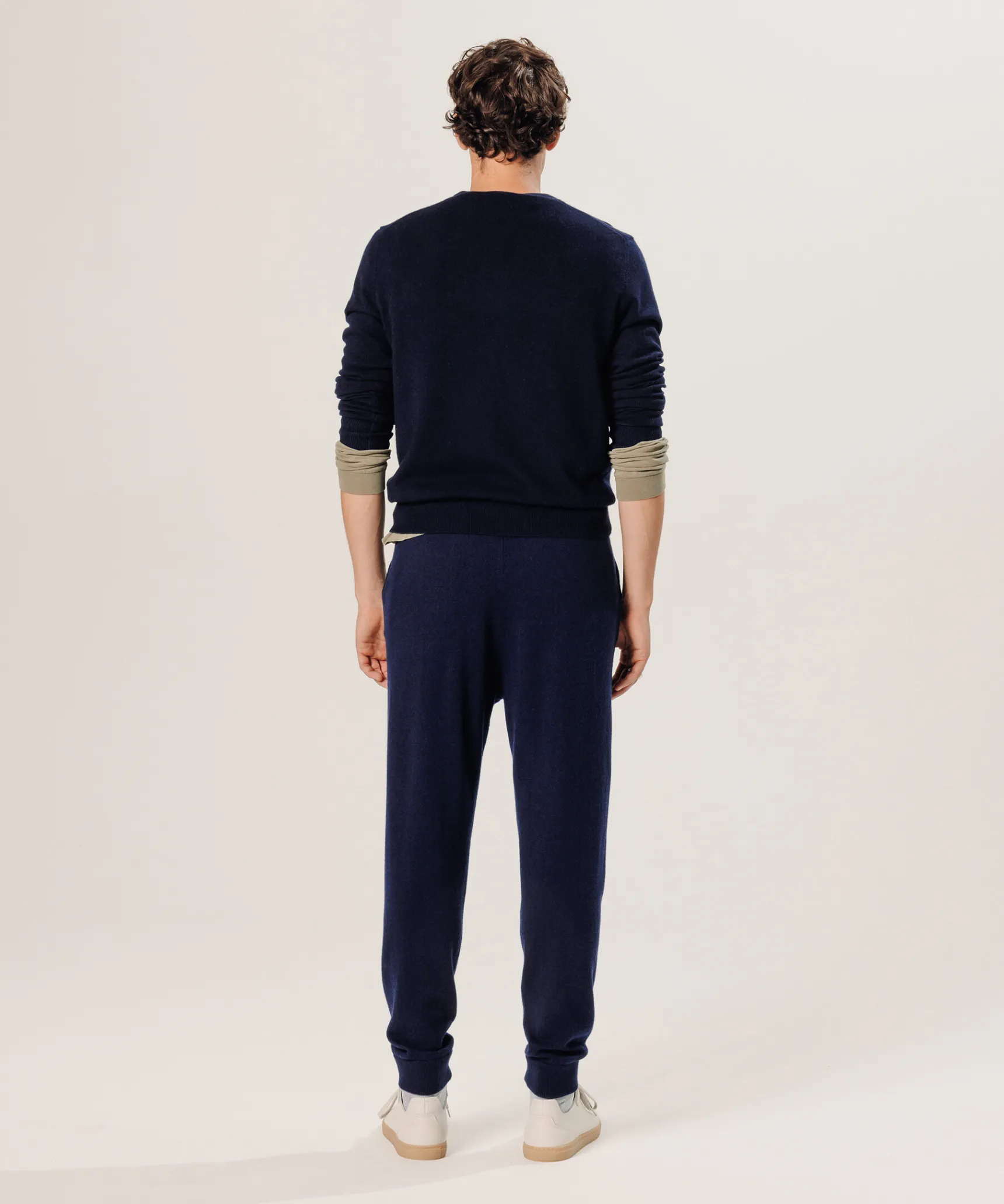 Best Rodier Pantalon jogging en cachemire bleu marine