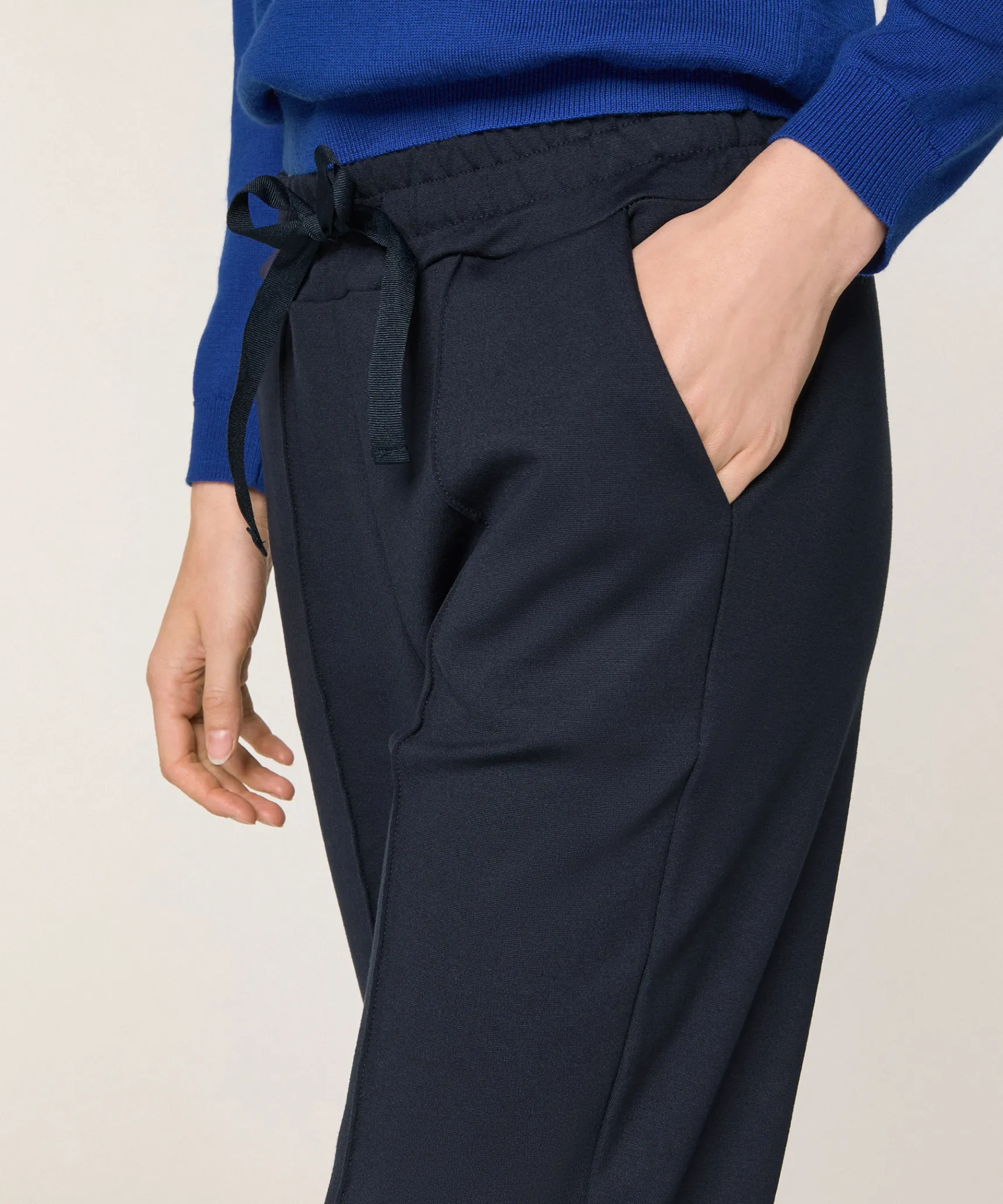 Outlet Rodier Pantalon jogging milano bleu marine