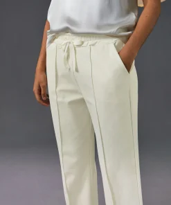 Hot Rodier Pantalon jogging milano blanc écru