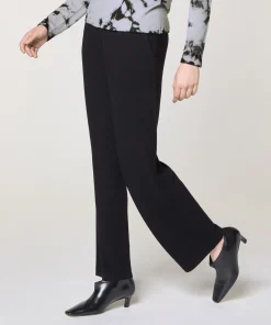 Hot Rodier Pantalon large en laine noir